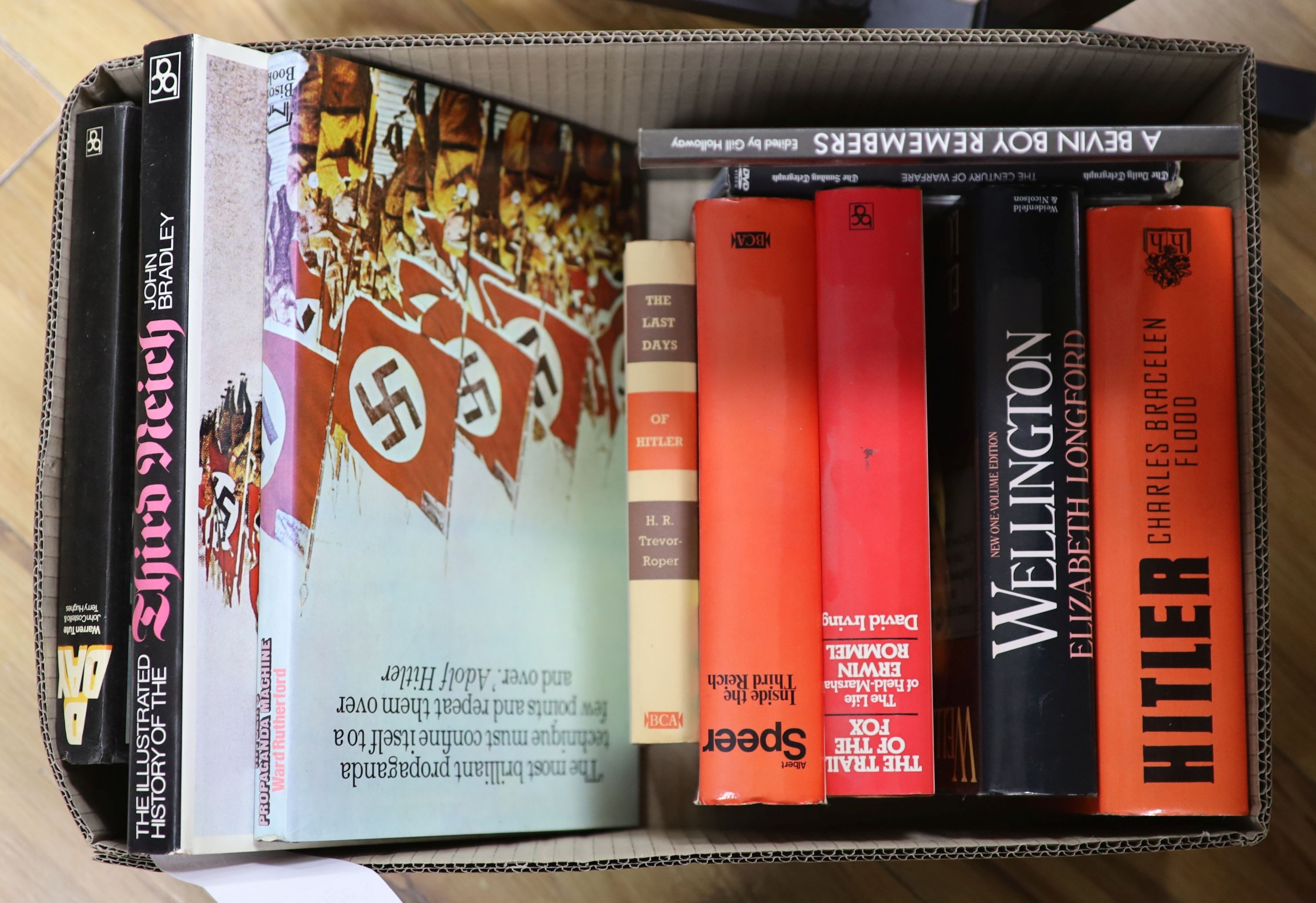 Books on Hitler and one book on Wellington
